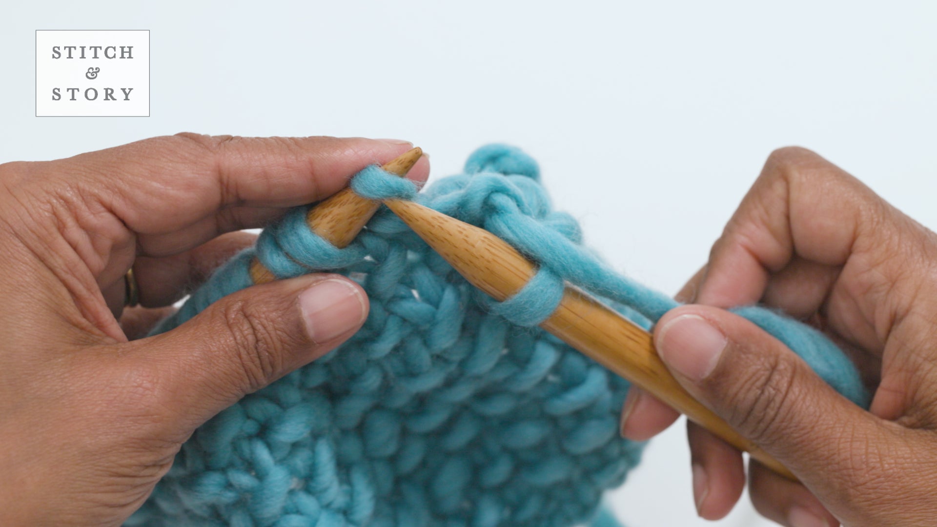 Casting Off in Moss Stitch