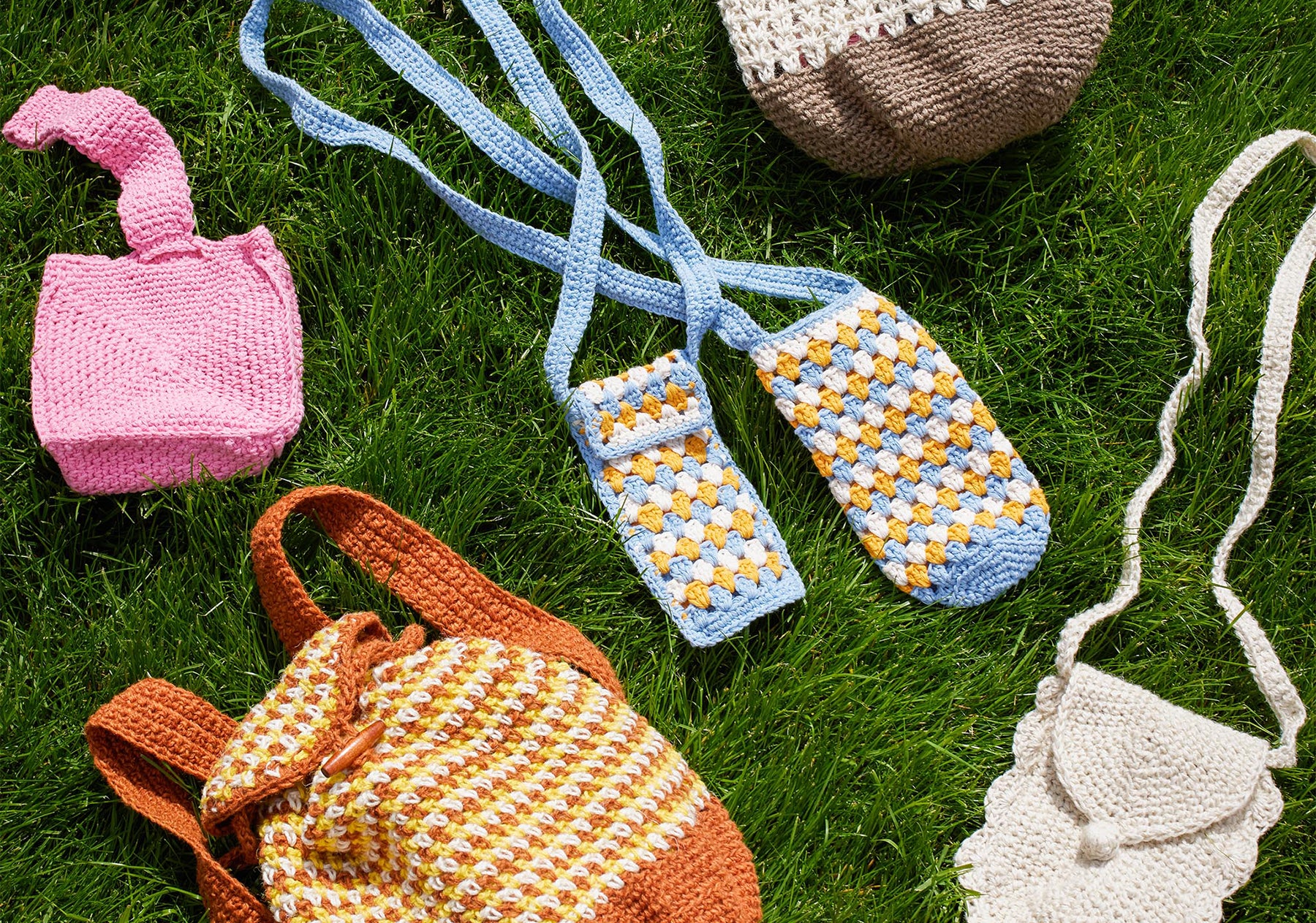 The Fun in the Sun knitting and crochet bag pattern collection