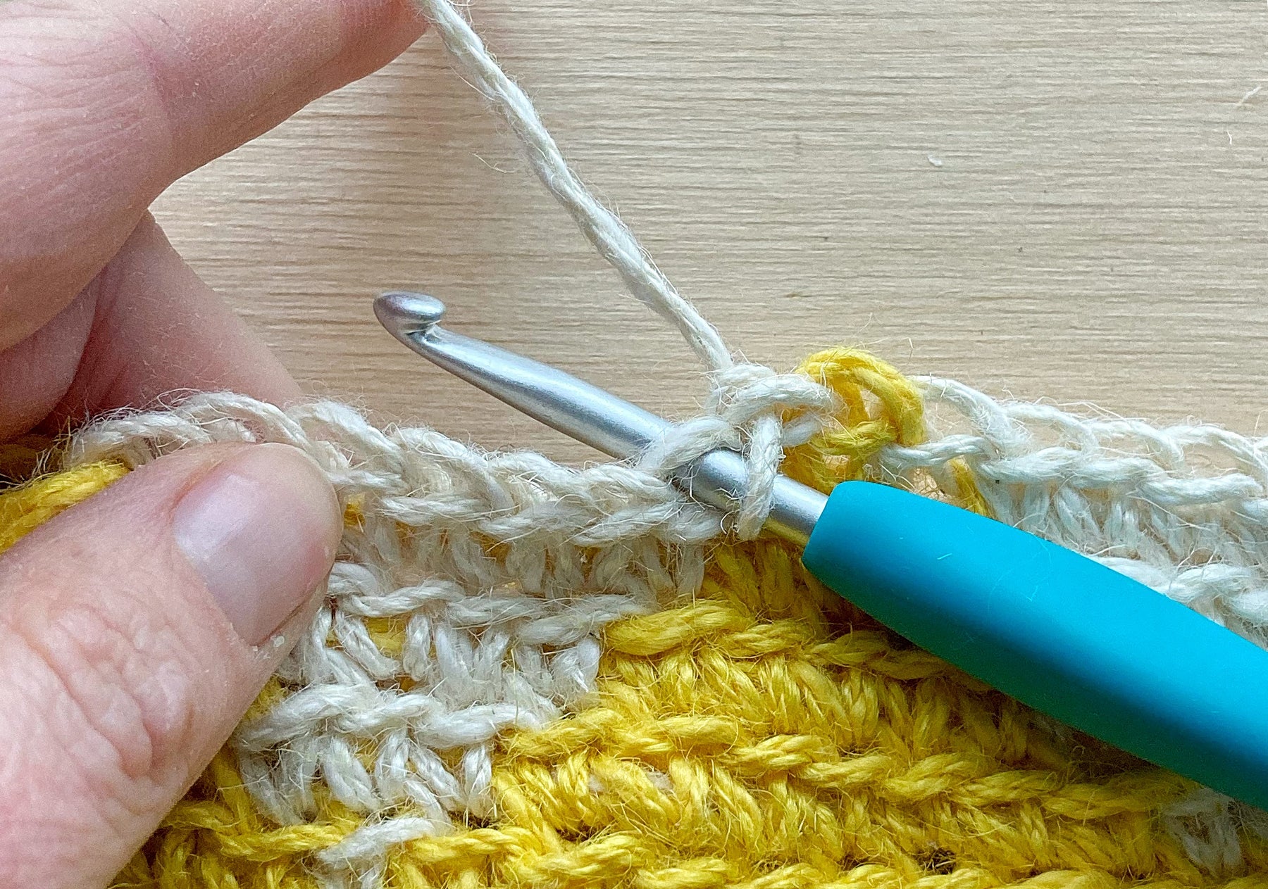 How to crochet through the back loop