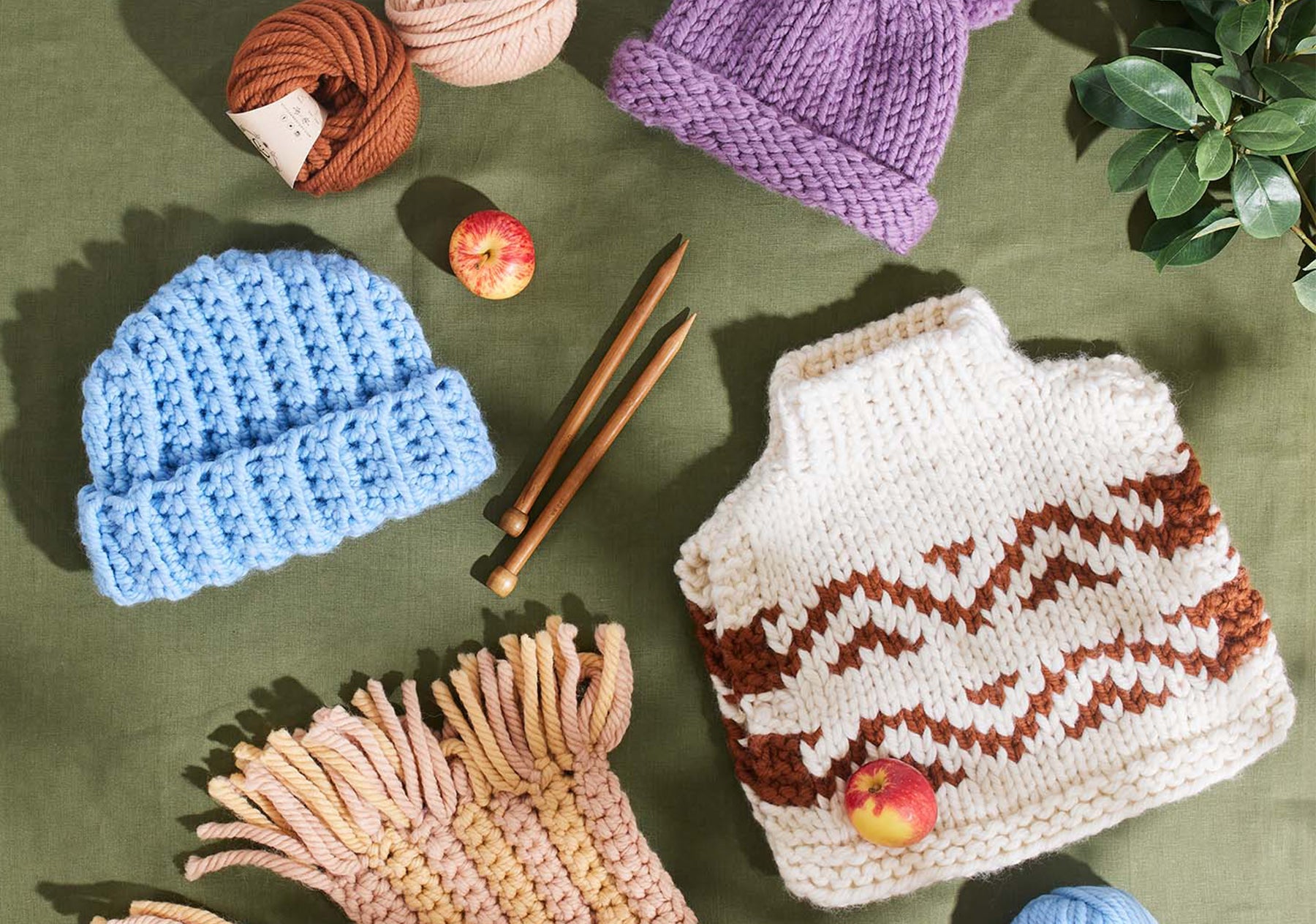Download the Saunter Collection free knitting and crochet patterns