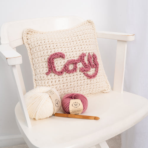 Personalised Cushion Beginners Crochet Kit