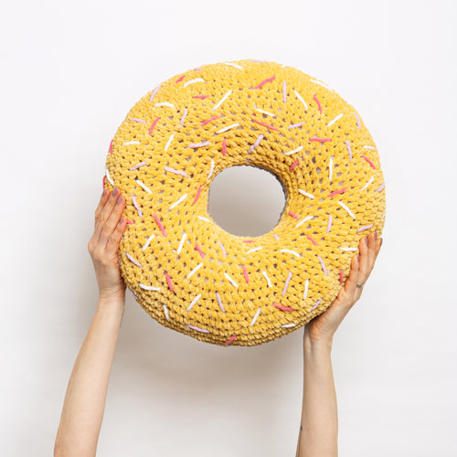 Giant Doughnut Cushion Crochet Kit