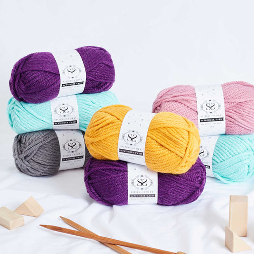 Pack of 5 The Wonder Yarn 100g balls