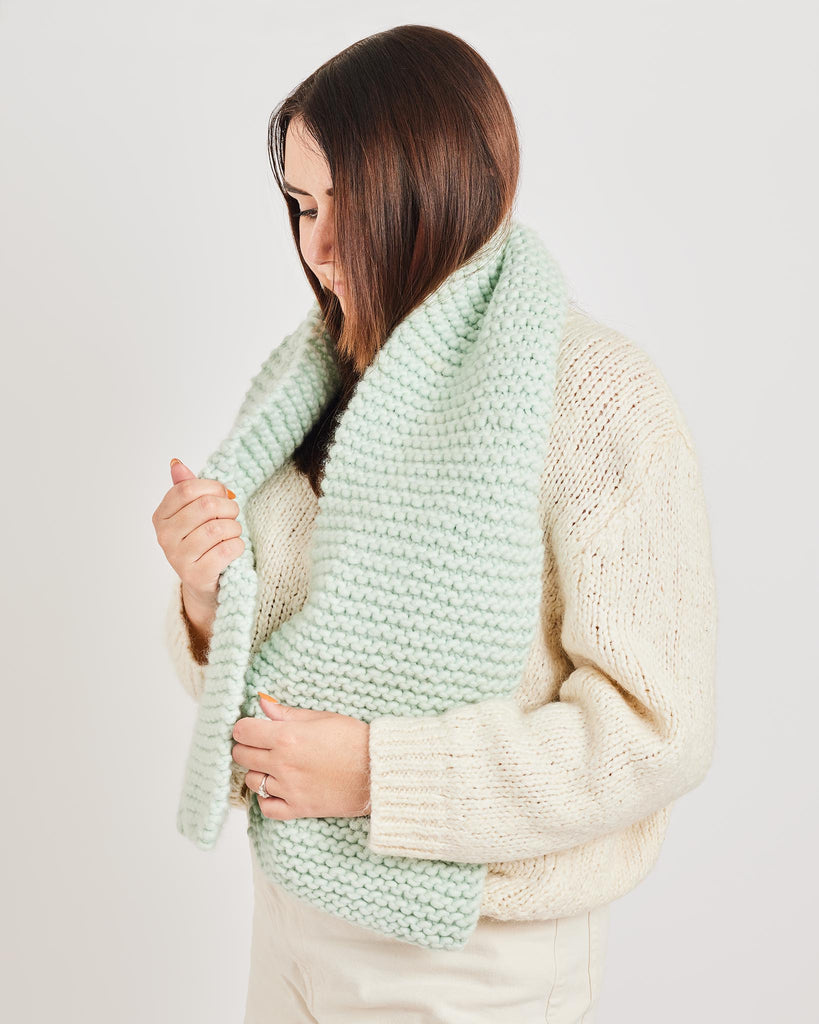 Beginner Knitting Kit // Knitting Kit // Scarf Knitting Kit