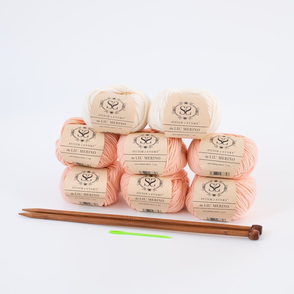 Personalised Baby Blanket Knitting Kit Stitch Story