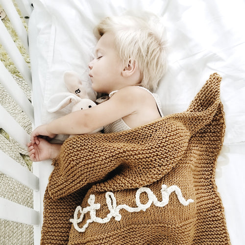 Personalised Baby Blanket Knitting Kit