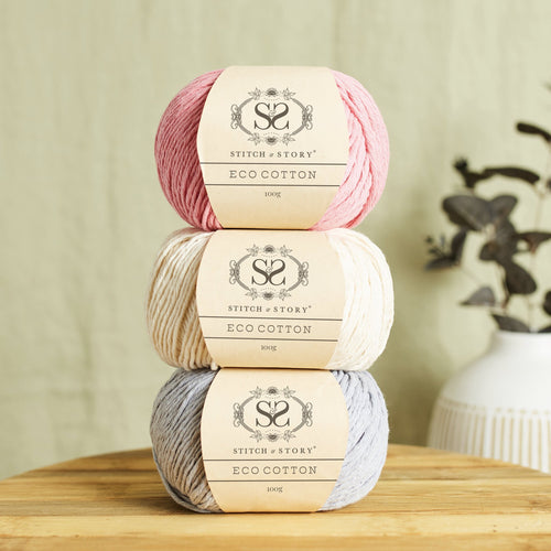 Pack of 10 Eco Cotton 100g balls