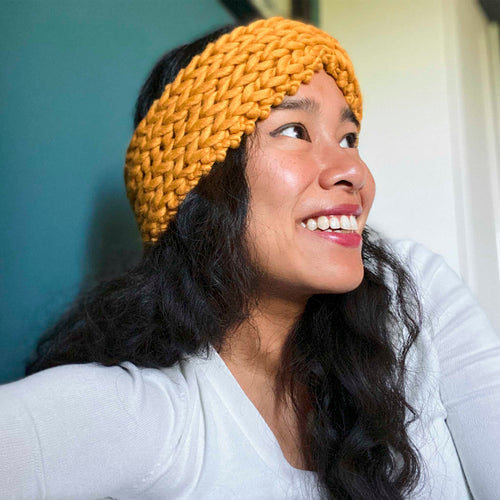 Ribbed Bow Headband Downloadable Pattern