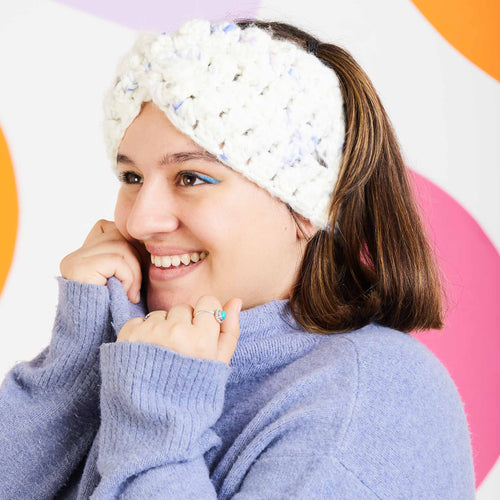Tic-Tac-Toe Crochet Headband Downloadable Pattern