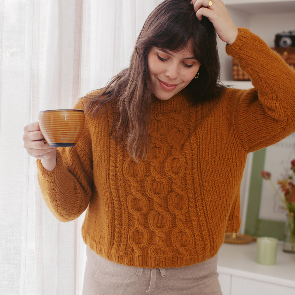 ［venit］NEP SILK WOOL KNIT PN_veneziacablesweater_PT_patt