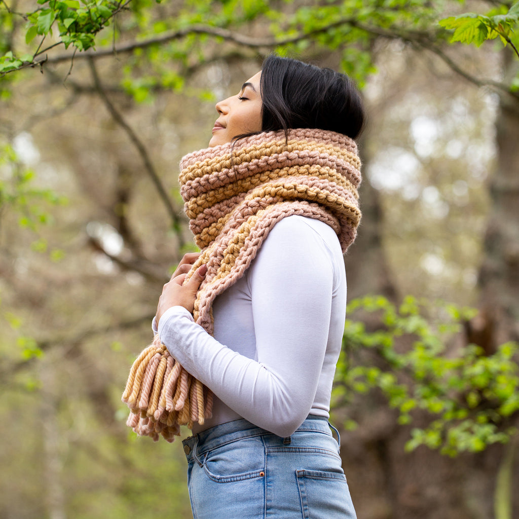 striped scarf pattern