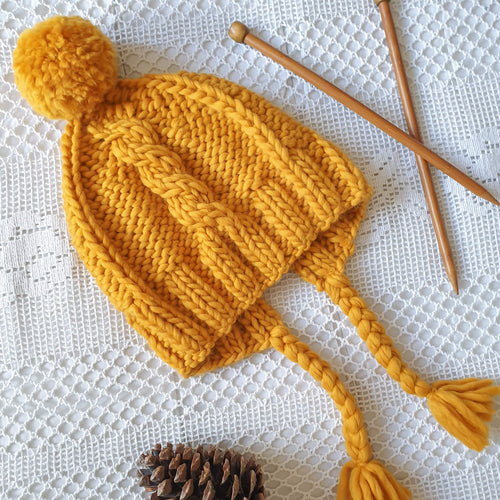 Cable Coo Hat Knitting Kit