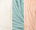 Bright White / Soft Teal / Peach Pink