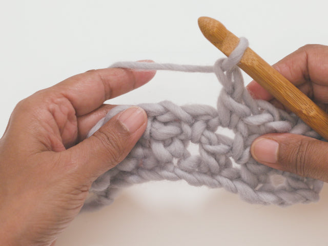 How to Crochet Moss Stitch (Linen Stitch)