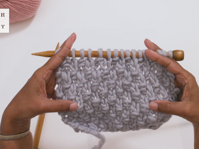 How to Knit Double Moss Stitch