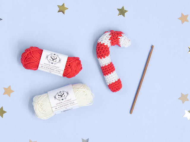 The Advent CALendar free candy cane crochet pattern