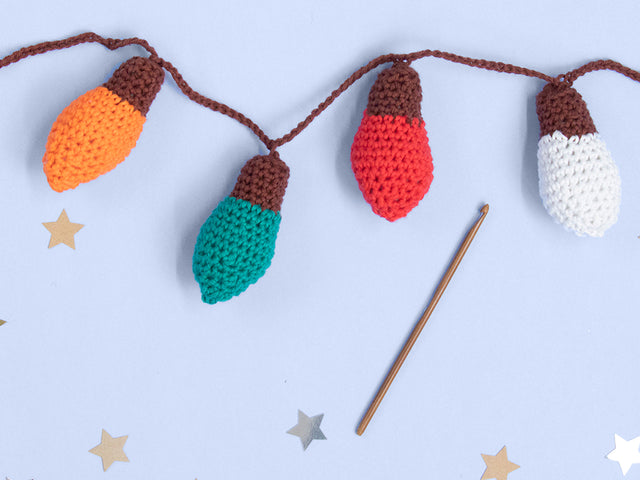 The Advent CALendar free Christmas lights crochet pattern