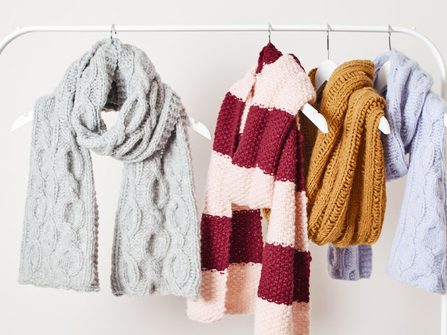 Winter warmers knitting and crochet patterns and kits for winter