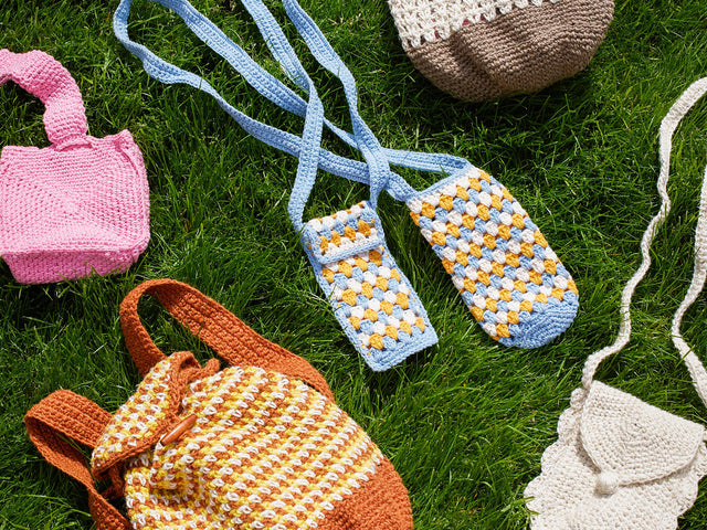 The Fun in the Sun knitting and crochet bag pattern collection