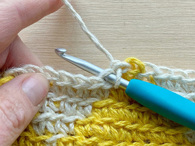 How to crochet through the back loop
