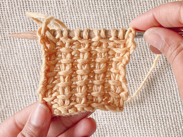 How to knit jute stitch