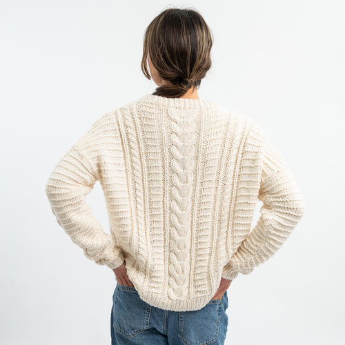 Atlantis Cable Sweater Knitting Kit