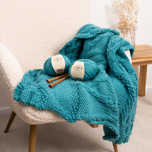Bounty Throw Knitting Kit New Edition