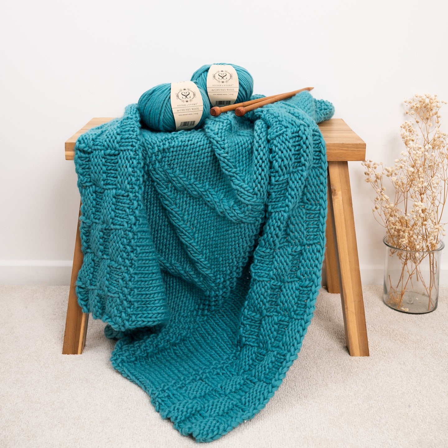 Bounty Throw Knitting Kit New Edition