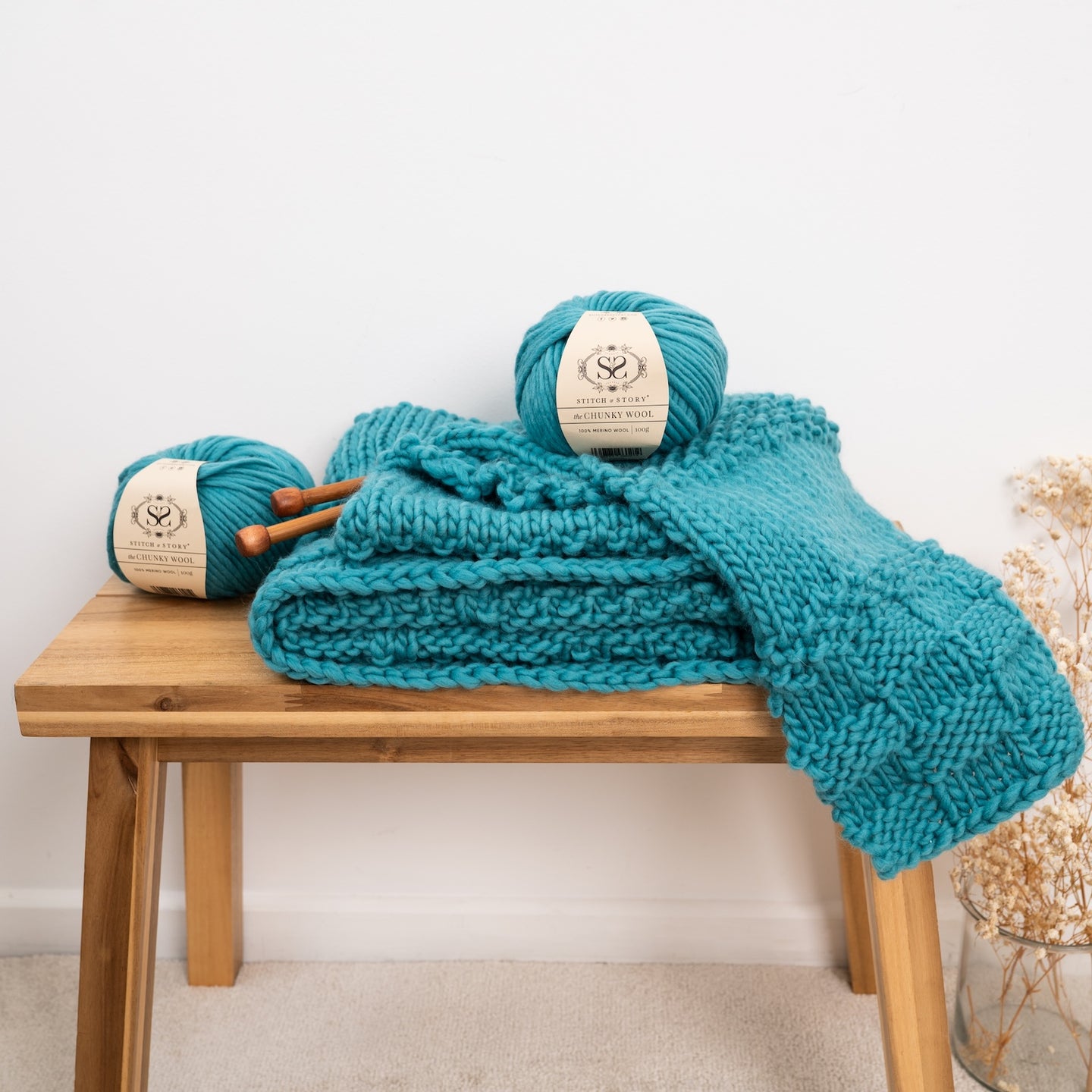 Bounty Throw Knitting Kit New Edition