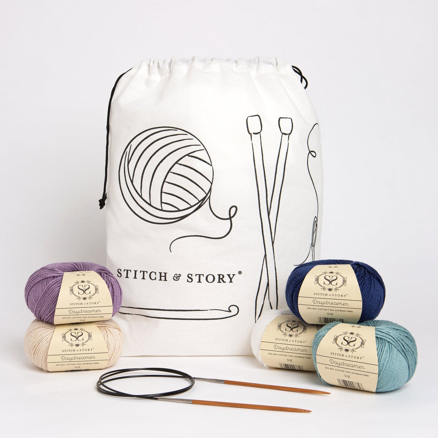 Daydreamer Bubble Romper Knitting Kit Stitch Story daydreamer-bubble-romper-knitting-kit-stitch-story