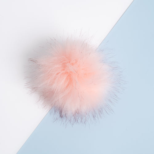 Pink Faux Fur Pom-pom