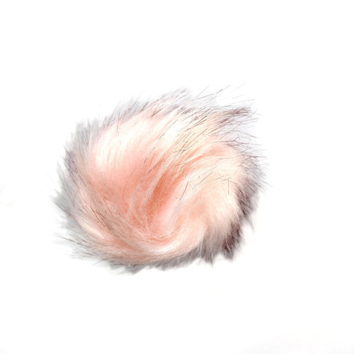 Pack of 10 - Pink Faux Fur Pom-pom