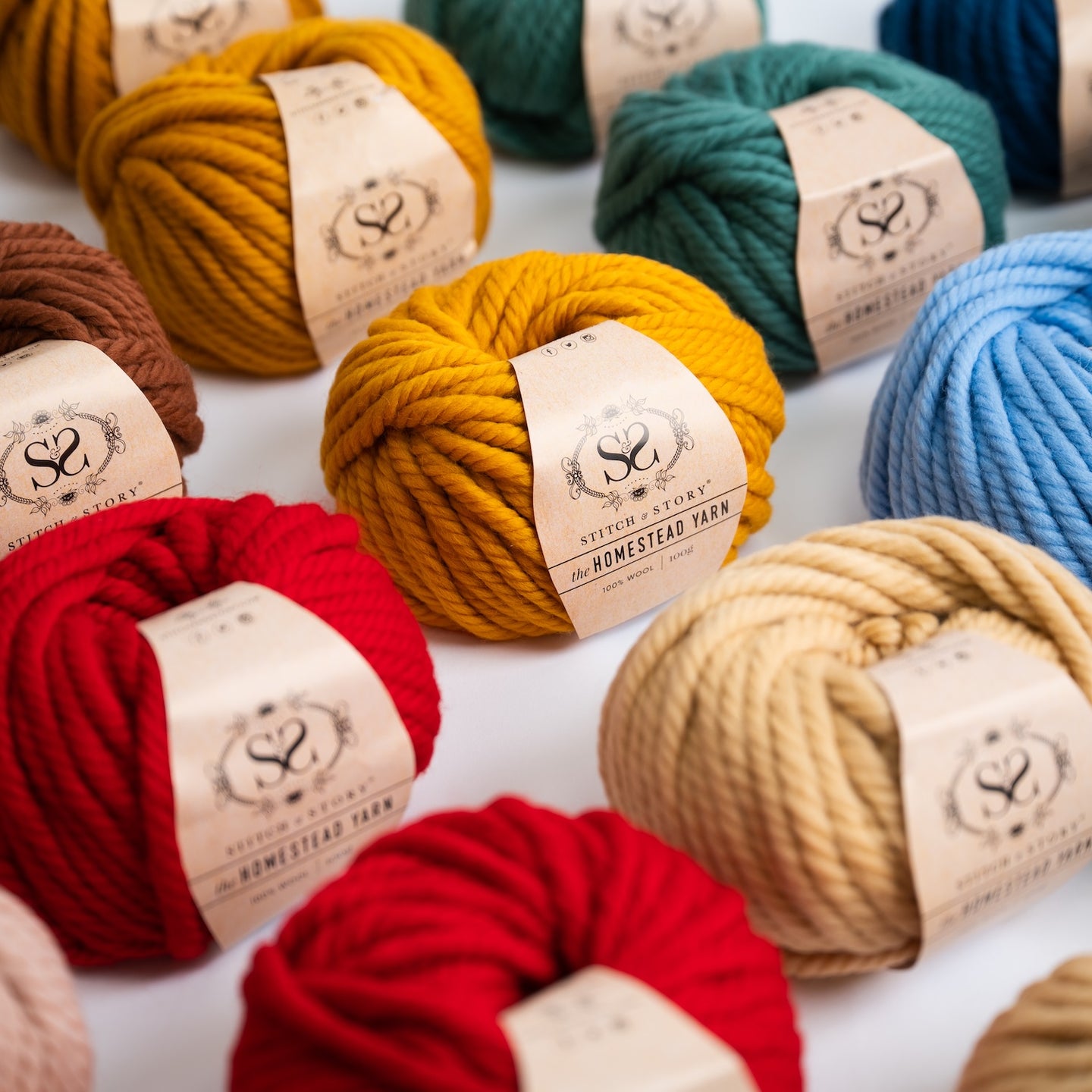 The Homestead Yarn 100g balls