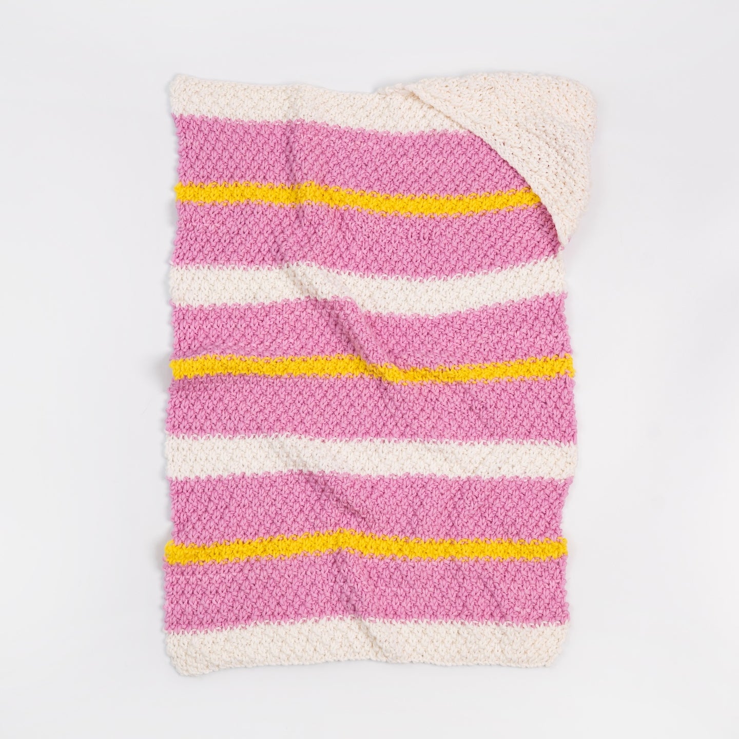 Hooded Stripy Baby Blankie Knitting Kit