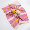 Hooded Stripy Baby Blankie Knitting Kit