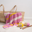 Hooded Stripy Baby Blankie Knitting Kit