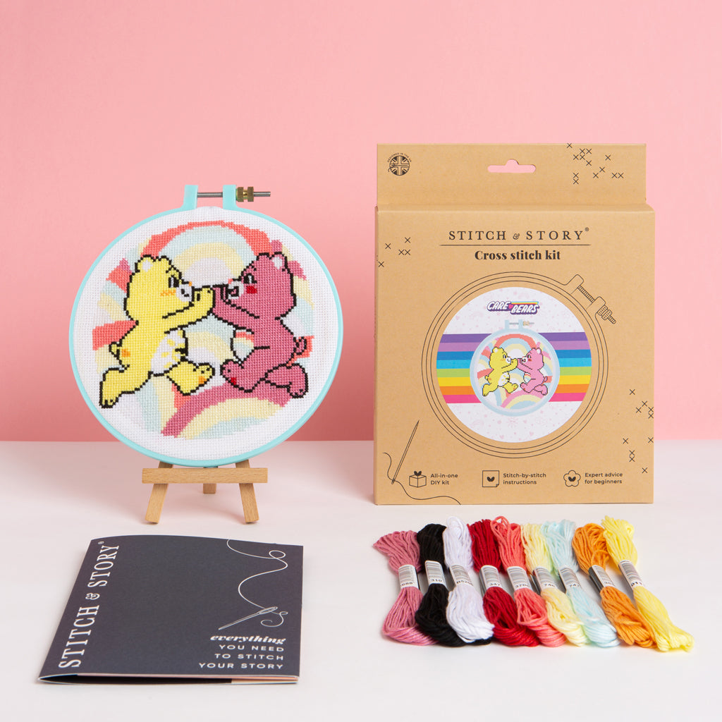Care Bears: Cheer Bear & Funshine Bear Cross Stitch Kit