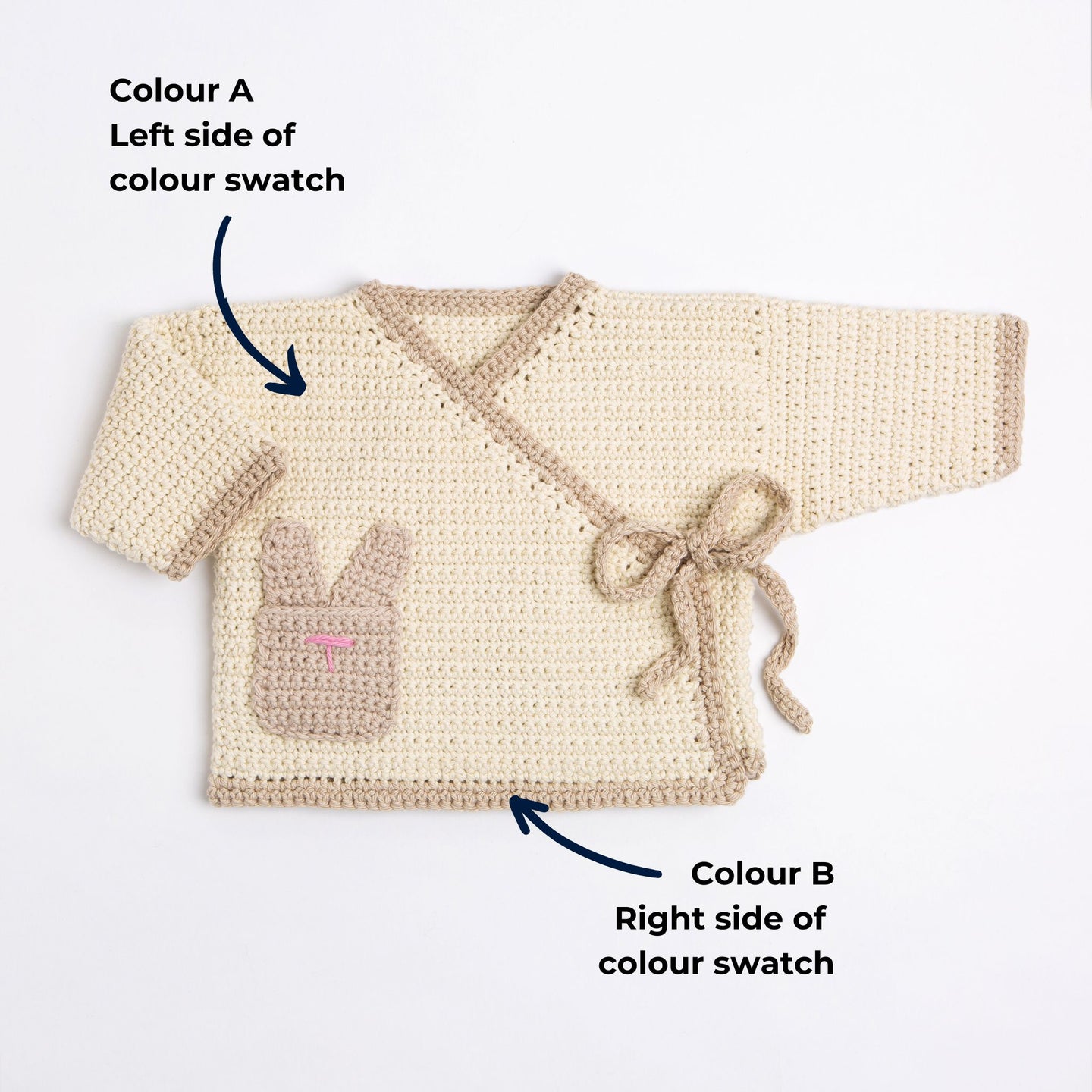 Kali Bunny Baby Cardigan Crochet Kit