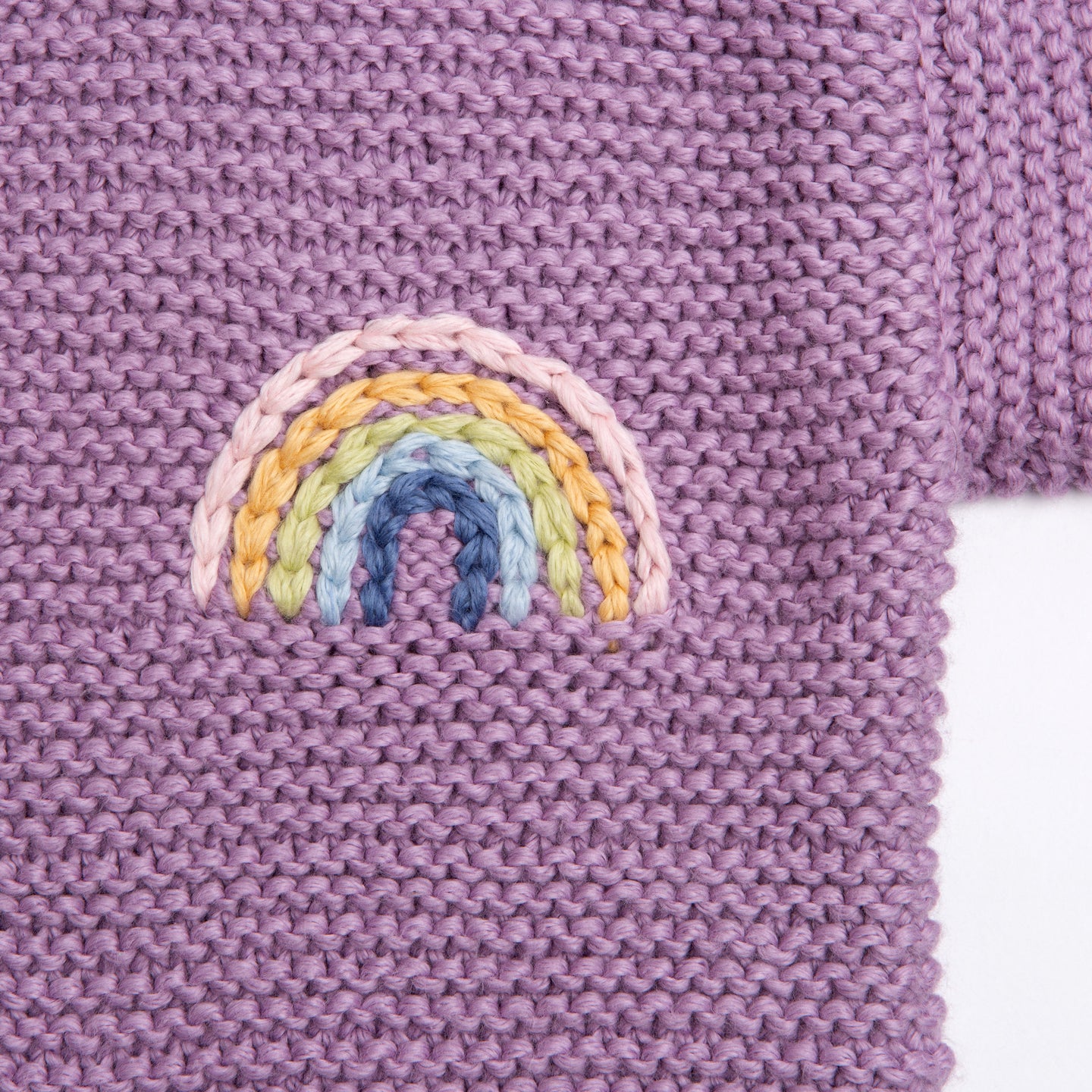 Rainbow Toddler Hooded Jacket Knitting Kit
