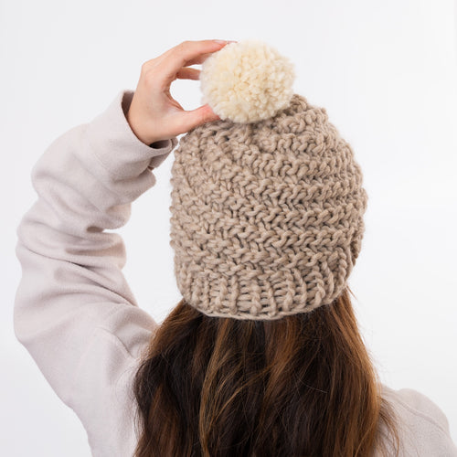 Luca Pom Hat Knitting Kit New Edition