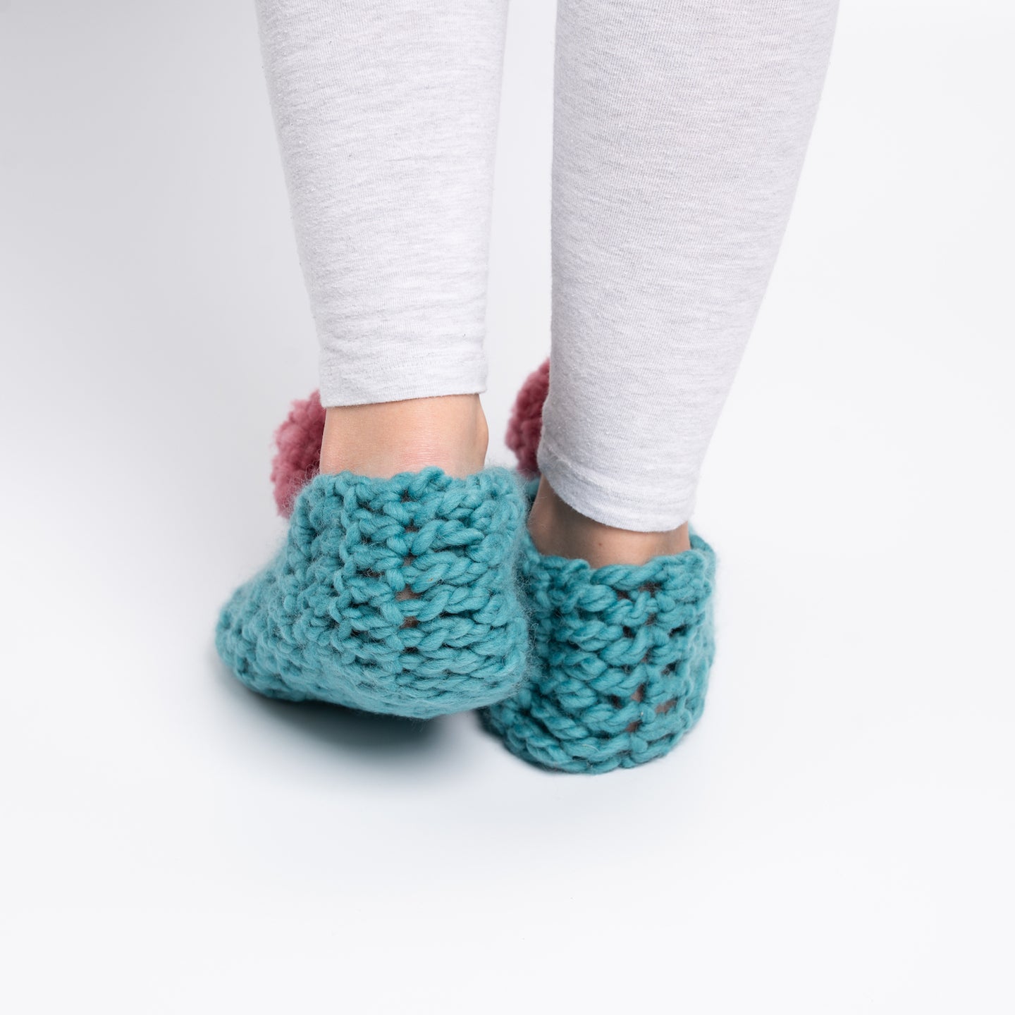 Mae Pom Slippers Crochet Kit
