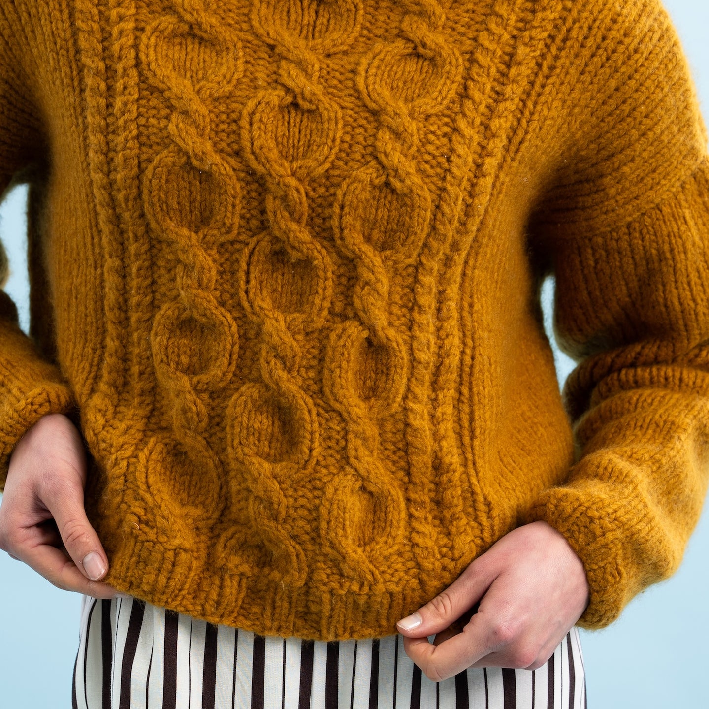 Venezia Cable Sweater Knitting Kit