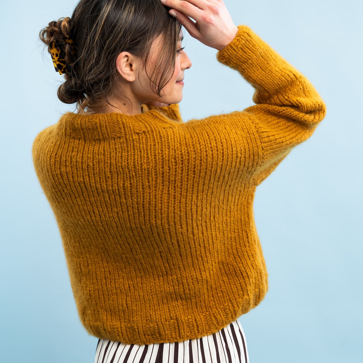 Venezia Cable Sweater Knitting Kit