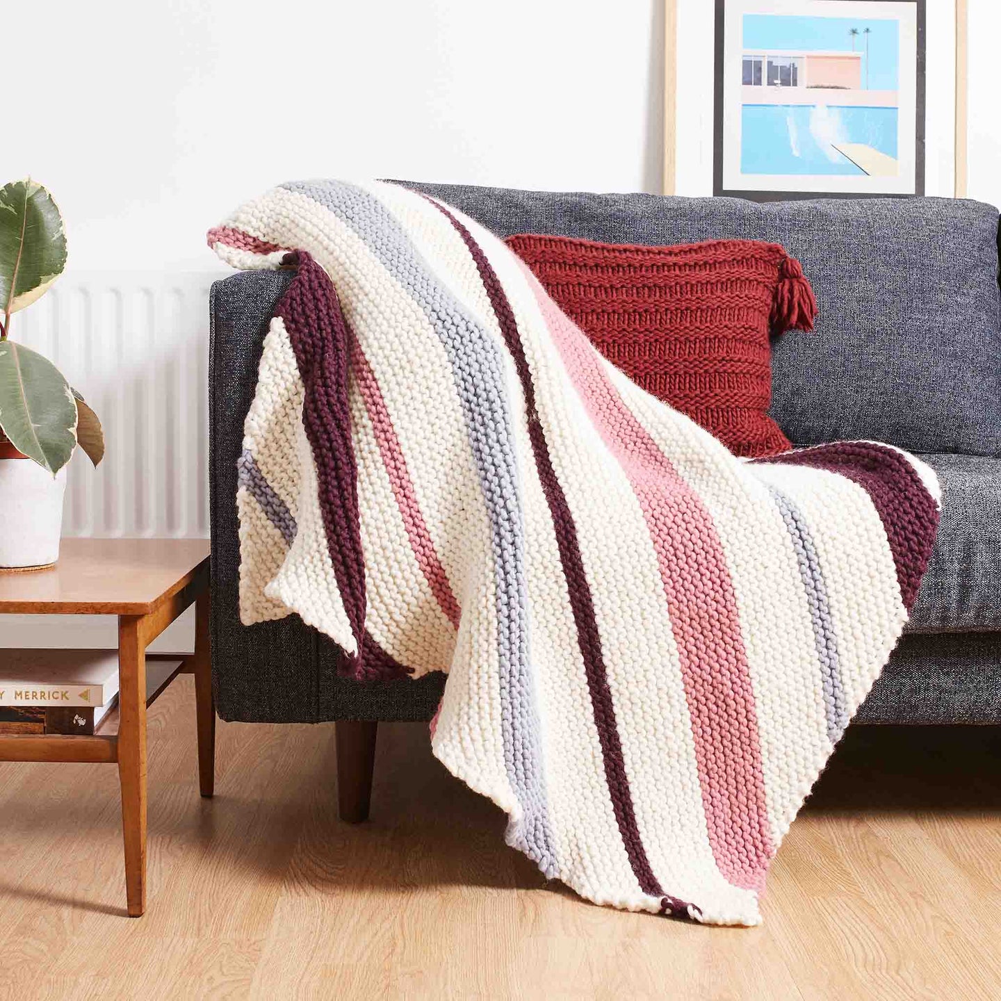 Striped Bauhaus Throw Knitting Kit