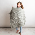 Cabin Cable Throw Knitting Kit