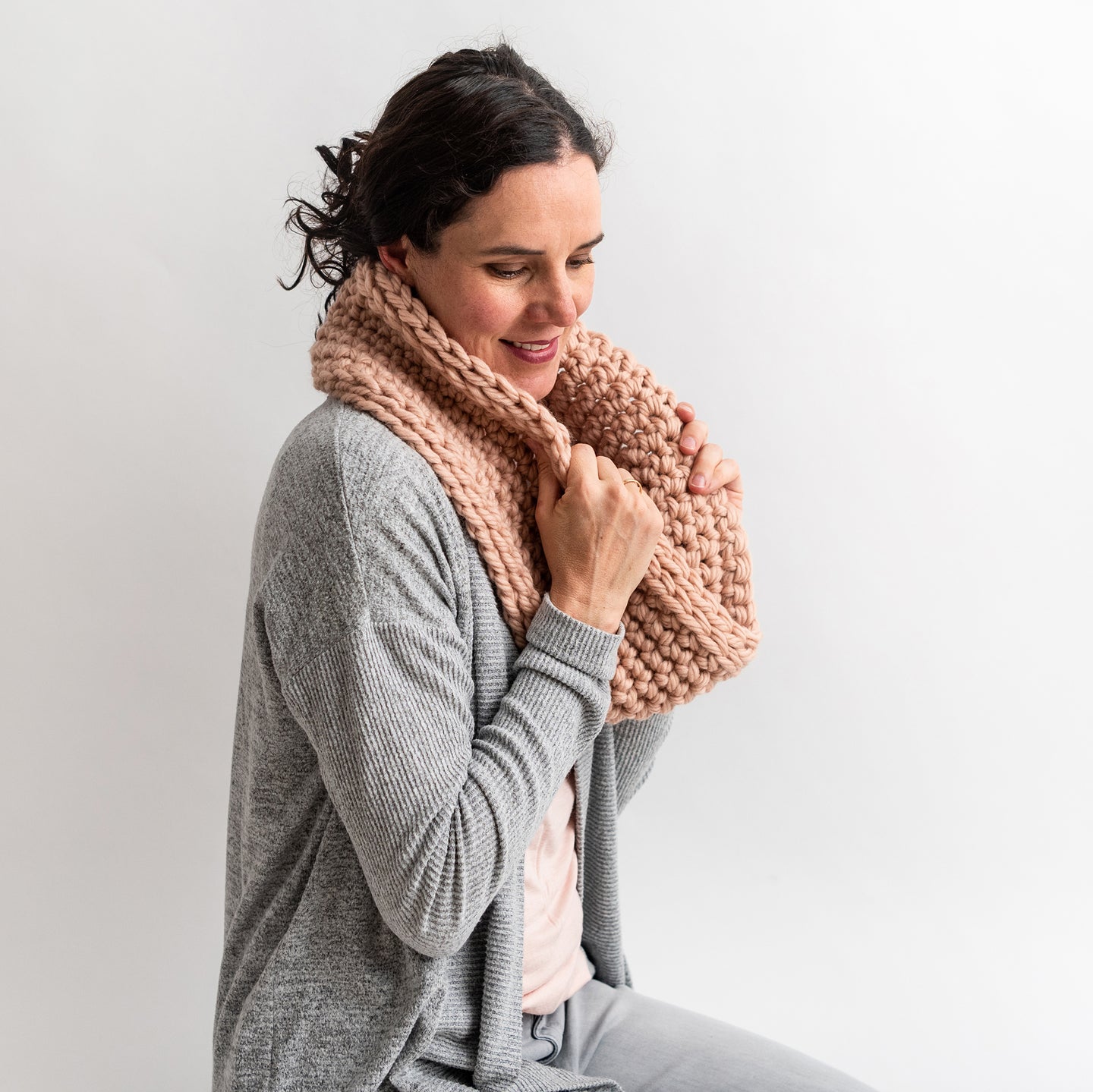 Chunky Weekend Cowl Crochet kit