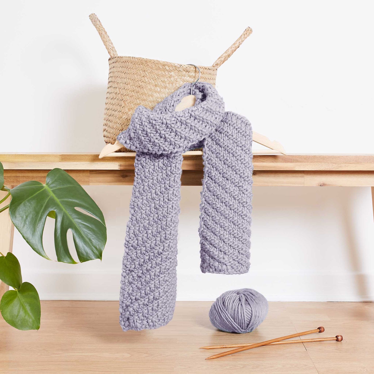 Chunky Simple Scarf Knitting Kit