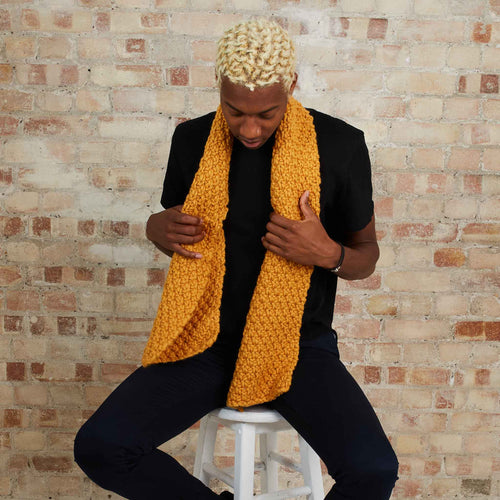 Theo Pebble Scarf Knitting Kit