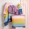Rainbow Striped Floor Cushion Knitting Kit