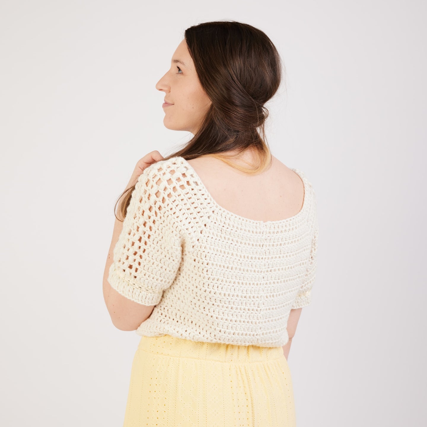 Rose Garden Raglan Top Crochet Kit